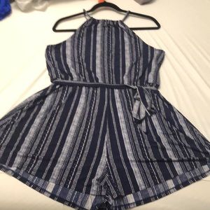 Navy/white Romper XL